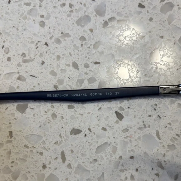 Ray-Ban Black Frame with Blue Lenses Sunglasses